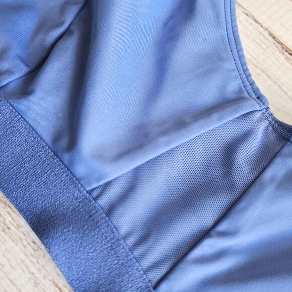 Colsie Blue with White Trim Lounge Bra Bralette sz L New - Picture 5 of 6